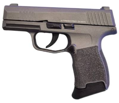 LIMITED EDITION 9MM(BULLET-SILVER) PACKAGE SPECIAL (INCLUDES 50-BLANKS,10-PEPPERS, AND A HOLSTER)